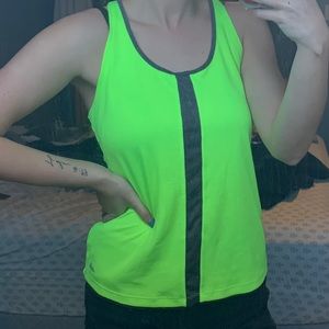 Neon workout tank